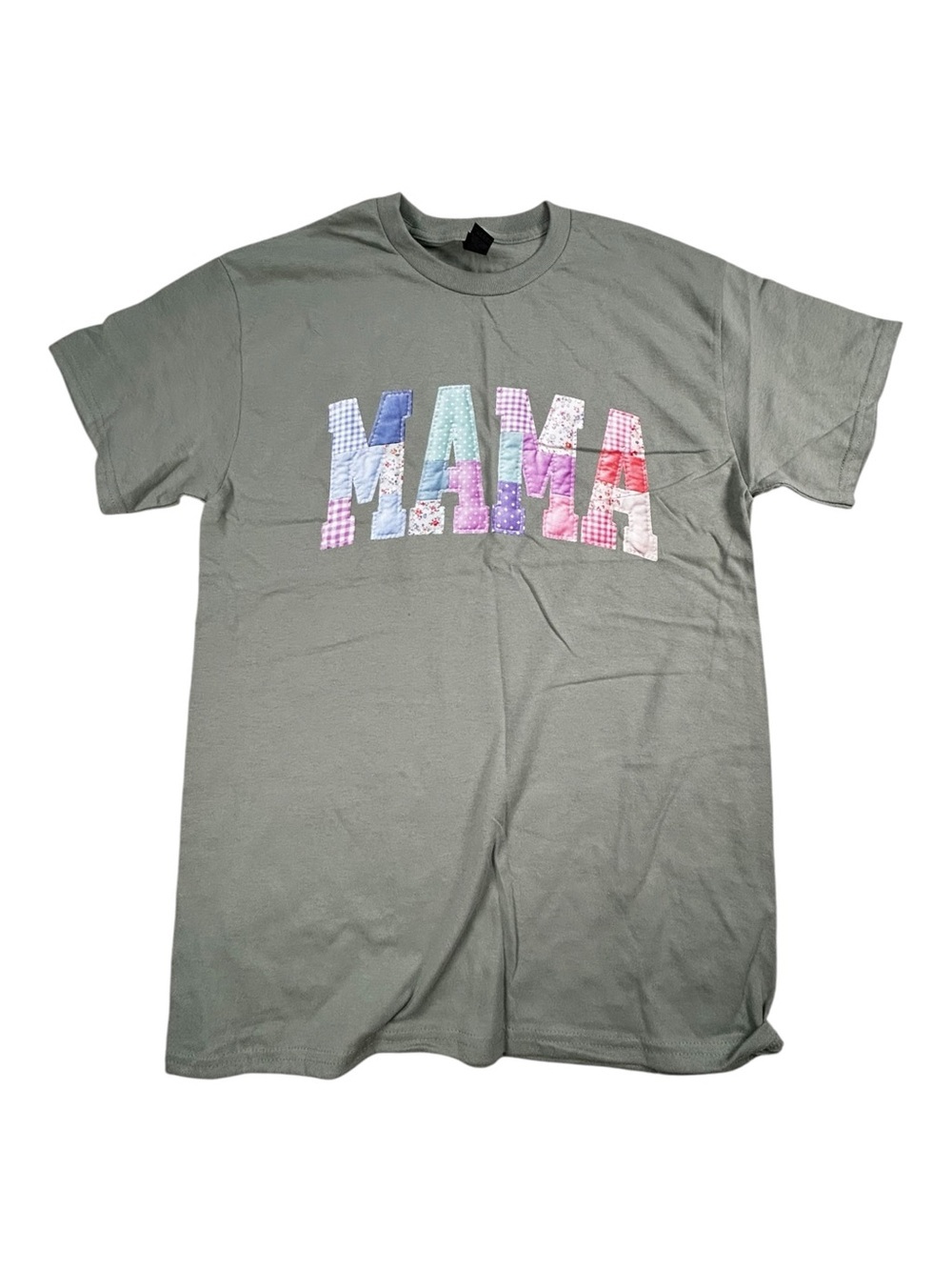 Mama Graphic Tee Medium Sage Green Boutique Boho Mom Shirt Handmade Gift - Picture 3 of 8